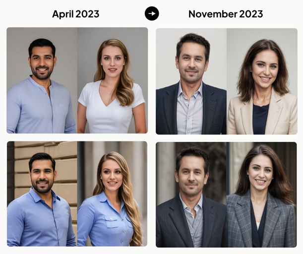 Illustration from HeadshotPro’s May 2024 statistics report.