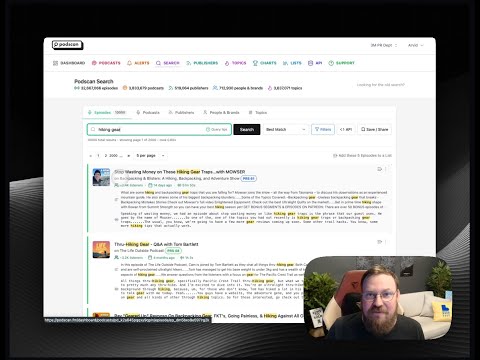 Video thumbnail: The Podscan Platform: Search / Monitoring / Automation (Demo by Arvid Kahl)